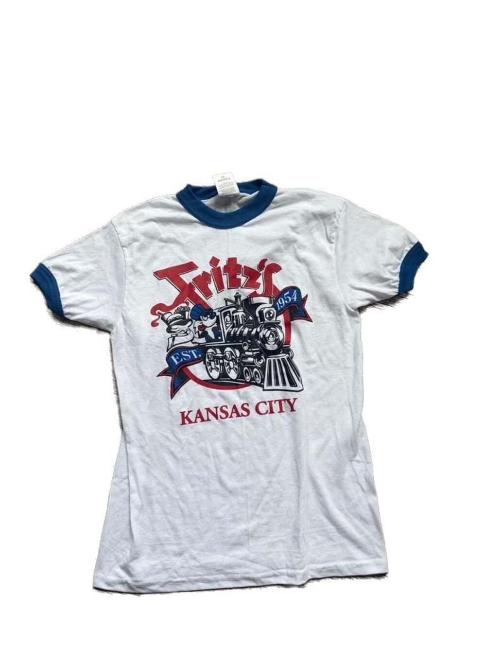 Augusta Sportswear Fritz's Railroad Restaurant Kansas City Youth Ringer T-Shirt